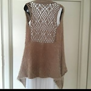 - - ESCIO eyelash  long sweater vest